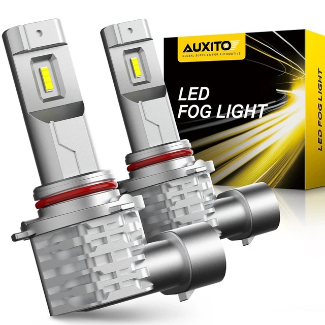 AUXITO 9006 Fog Light LED Driving Bulb DRL Light White Super Bright Canbus 6500K