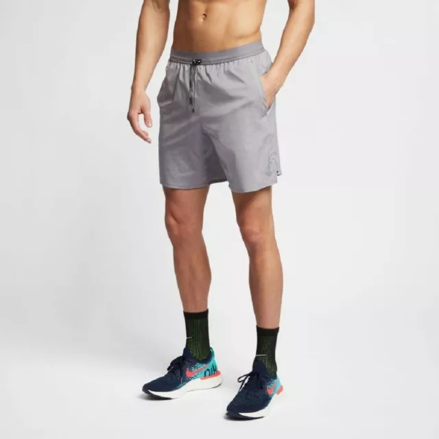 Nike uomo corsa pantaloni corti Dri-FIT Flex Stride 7 pantaloncini CT7891-068 palestra M