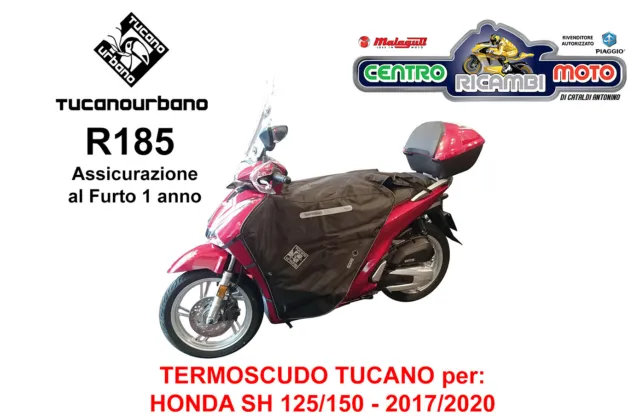 Coprigambe Termoscudo Tucano R185 con Assicurazione Honda SH 125 150 ie ABS 2019