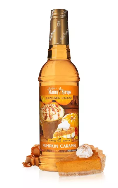 Jordan's Skinny Syrups Sugar Free Coffee Syrup, Pumpkin Caramel Flavor Drink ...