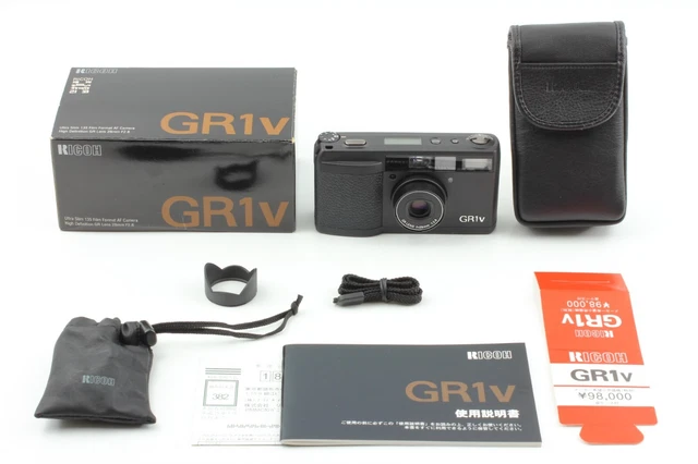 Read! [UNUSED in BOX ] Ricoh GR1V Black Point & Shoot Film Camera From JAPAN