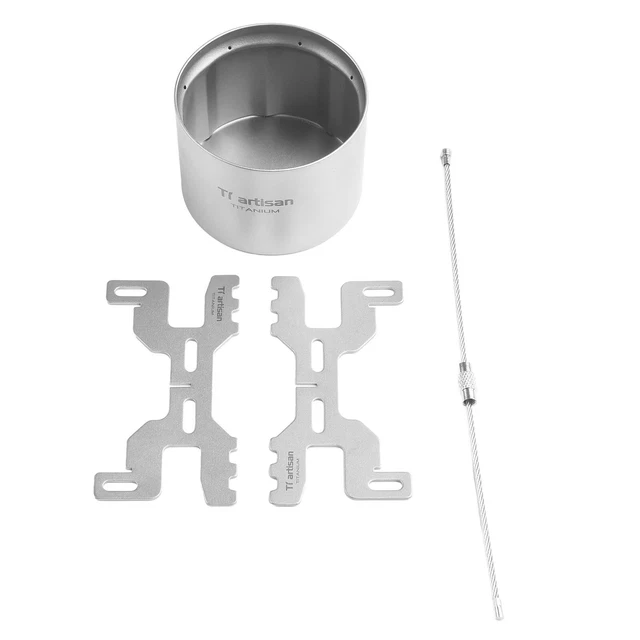 70ml Camping Titanium Alcohol Stove Lightweight-Liquid Spirit Stove Furnace
