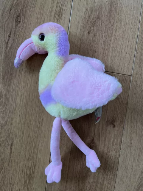 flamingo keel toys pink yellow 35cm soft toy