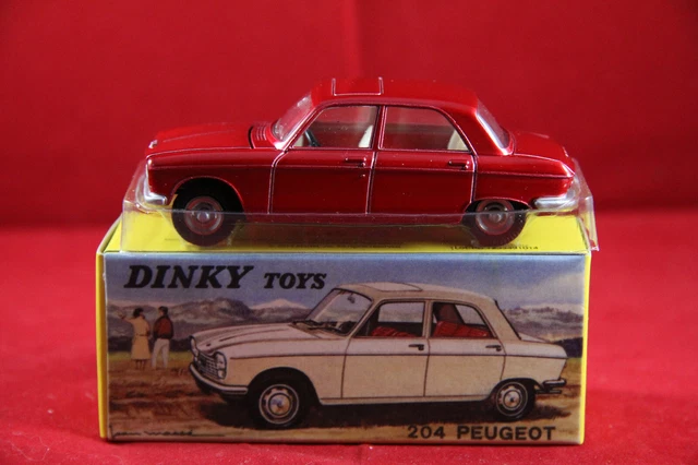 DINKY TOYS / ATLAS  ref.510  204 PEUGEOT + FICHE / CERTIFICAT   PORT GRATUIT