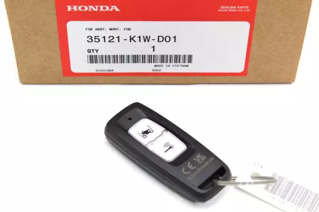 HONDA Intelligent Clé Pour SH350 2021-22 35121-K1W-D01