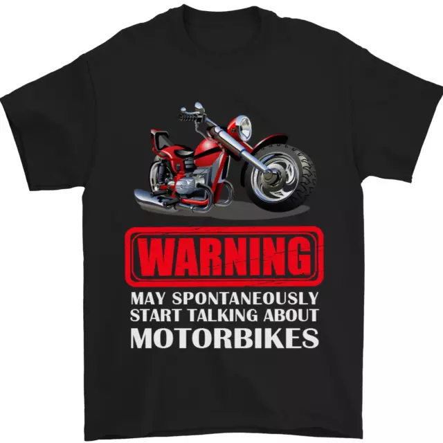 May Start Talking About Motorbikes Funny Mens T-Shirt 100% Cotton