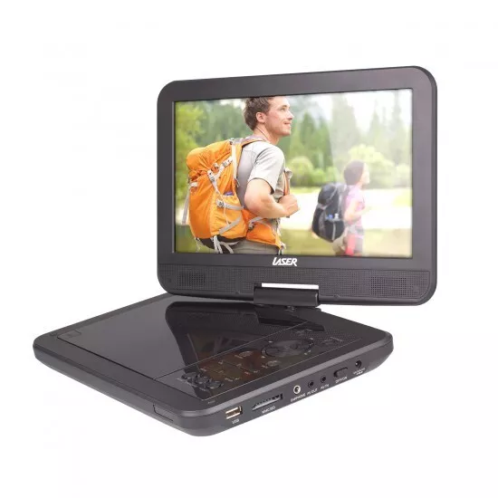 Laser 10 inch Portable DVD Player, Black - DVDPT10D [Factory 2nds]