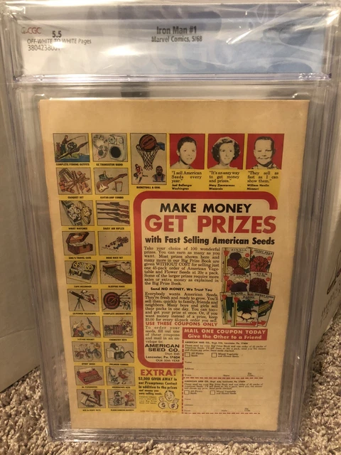 The Invincible Iron Man Issue #1 Marvel Comics CGC Premier Issue 5.5 Grading! 3