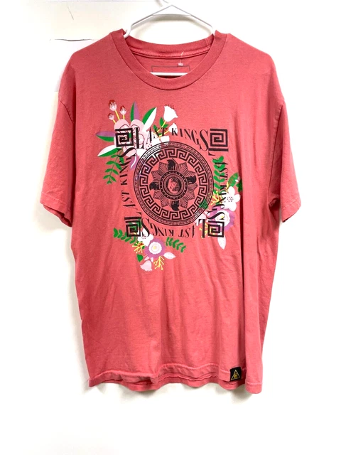 LK Last Kings Mens Pink Graphic T Shirt - Size L