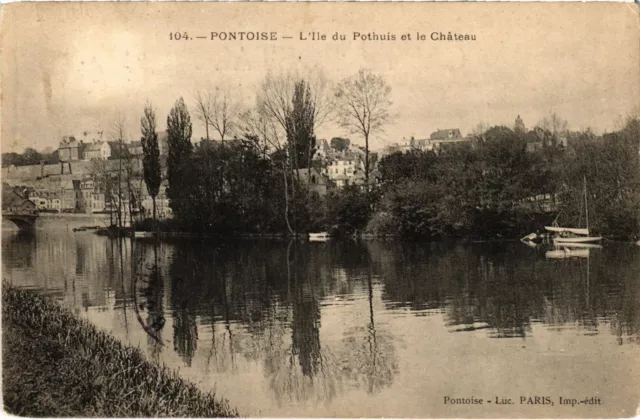 CPA Pontoise Ile du Pothuis et le Chateau (1317449)