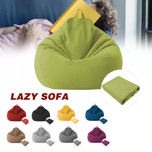 Große Sitzsack Stühle Couch Sofabezug Lazy Lounger Beanbag Sessel ohne Füllung