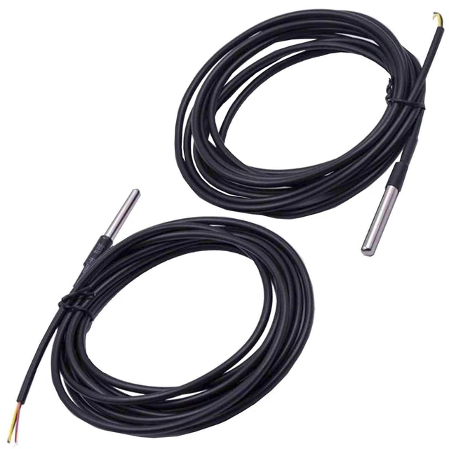 DS18B20 Digital Temperatur Fühler Sensor Kabel Temperatursensor Kabels