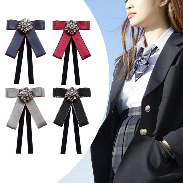 Broche Style Art Déco Vintage - Nœud Papillon Avec Perles Et Cristaux CZ - Neuve