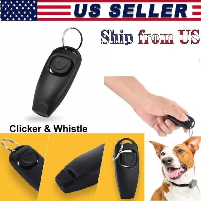 MULTI CLICKER WHISTLE EASY DOG PUPPY PET CAT Dog TRAINING Obedience Agility US