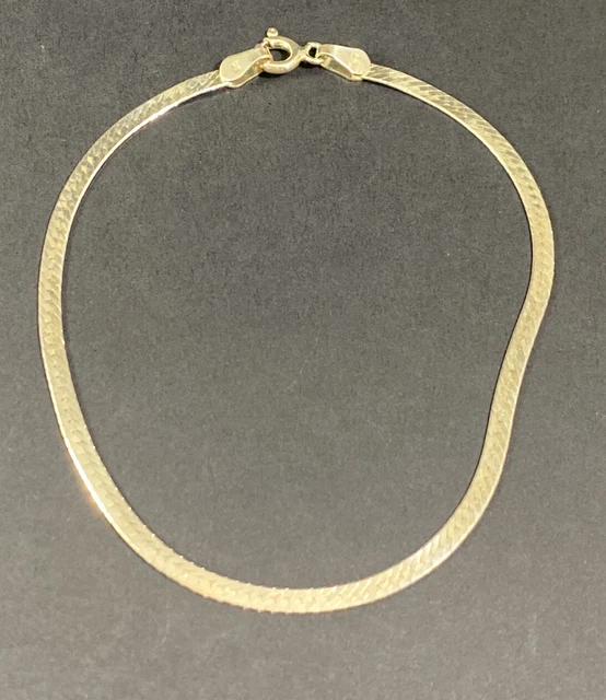 925 Italien Herringbone Armband 7 1/2°