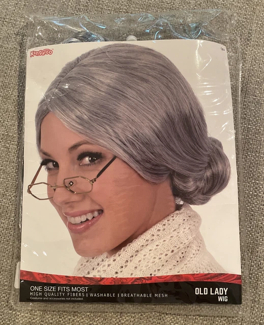 Rubies Costume Characters Old Lady / Mrs. Santa Wig, One Size