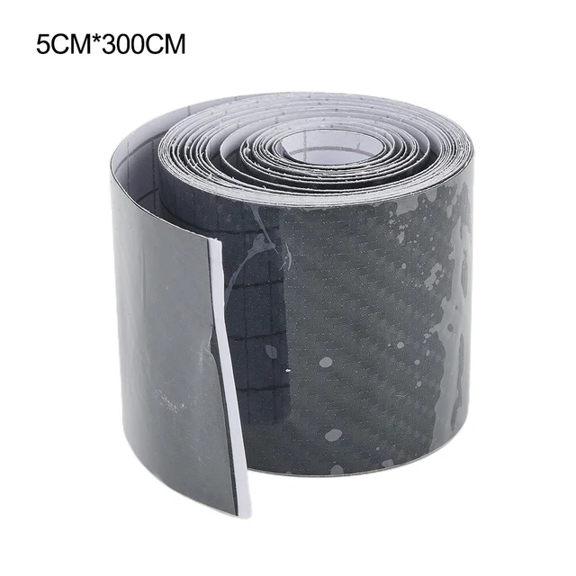 Bande De Protection Seuil De Porte Voiture - Fibre Carbone 3D Noir 5cmx3M (neuf, Universel)
