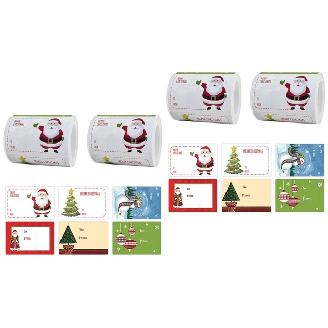 4 rollen von Kreative Weihnachten Tags Für Hause Party Bäckerei 6