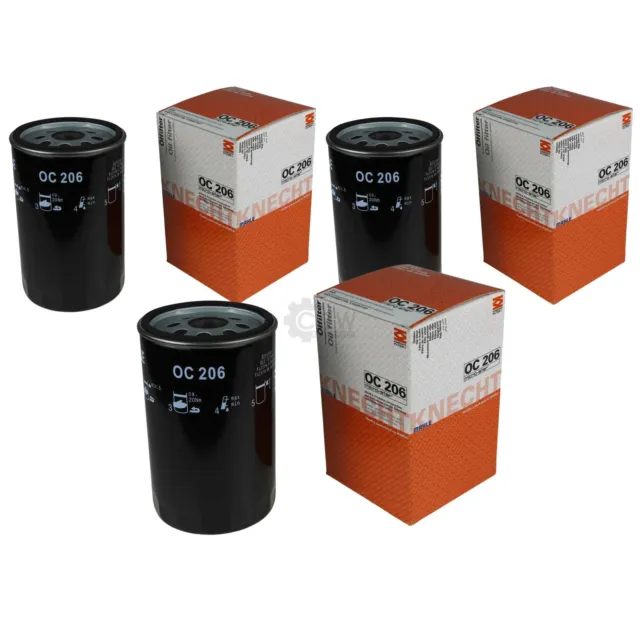 3x MAHLE / KNECHT Ölfilter OC 206 Oil Filter