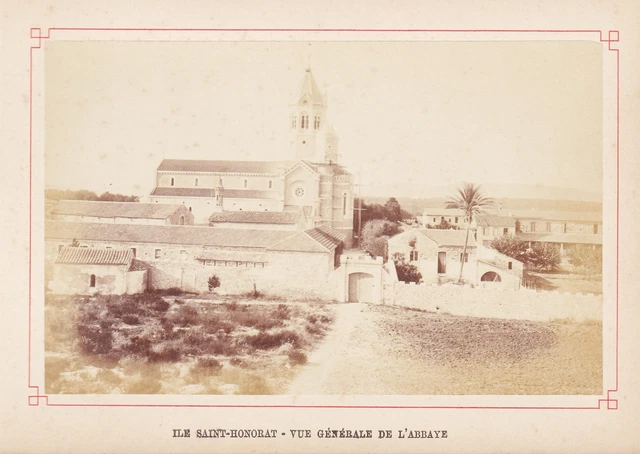 Île Saint-Honorat Abbaye Monastery Foto Photograph Fotografía En 1880