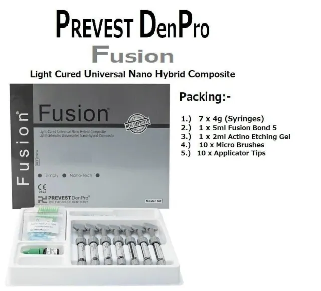 Prevest Denpro Fusion Kit Composite Nano Hybride Photopolymérisable Universel
