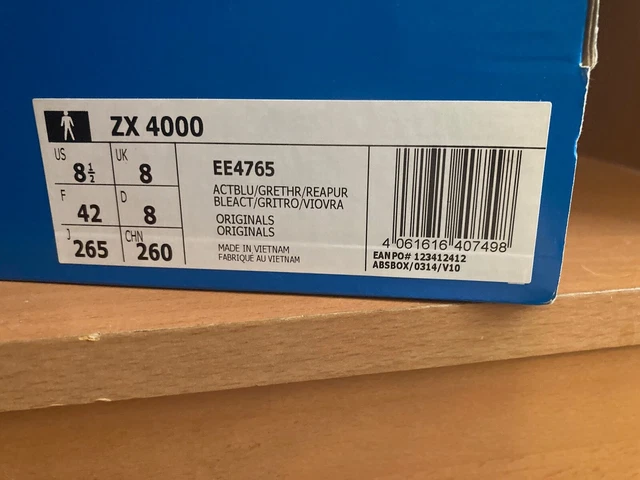 Adidas ZX 4000 EE4765 EU42 UK8 US8.5 boost yeezy 7000 8000 adv 2