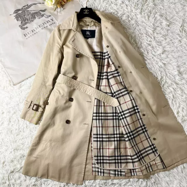 BURBERRY LONDON TRENCH coat with liner and belt, honey beige, M $275.89 ...