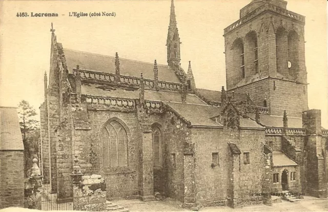 CPA - FINISTERE - LOCRONAN, L'Eglise (Côté Nord)