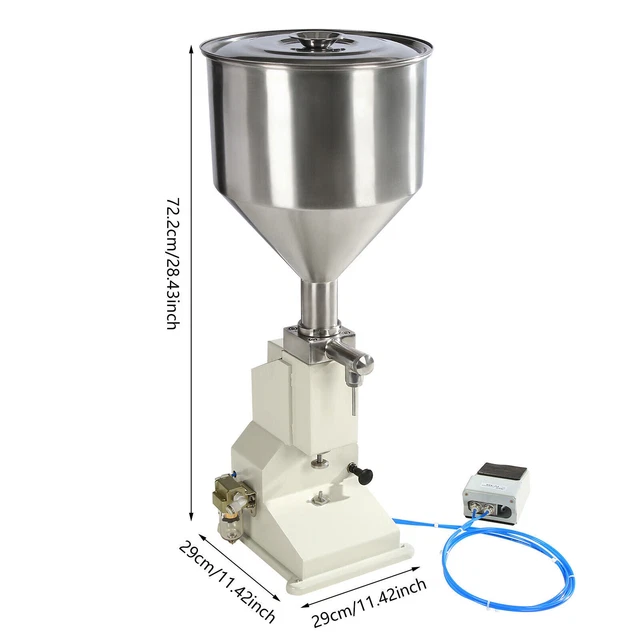 5-50ml Cosmetic Shampoo Paste Liquid Oil Bottle Filler Pneumatic Filling Machine