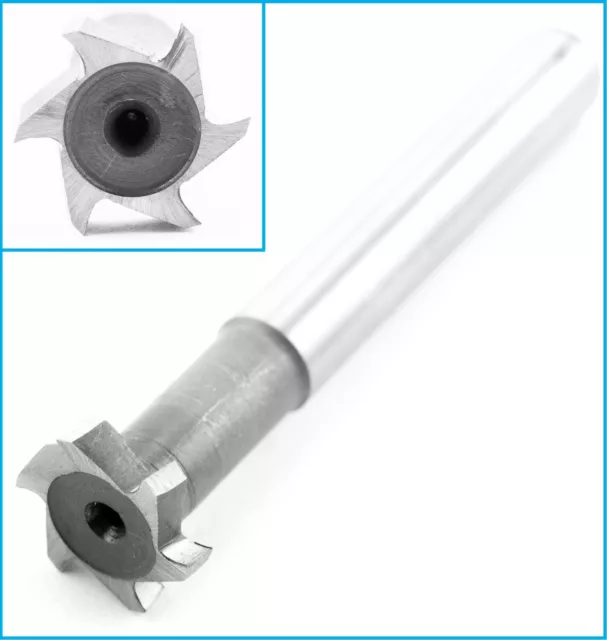 14mm x 3mm HSS 6 Flute T-Slot Milling Cutter Mill Metalworking Drilling Tool