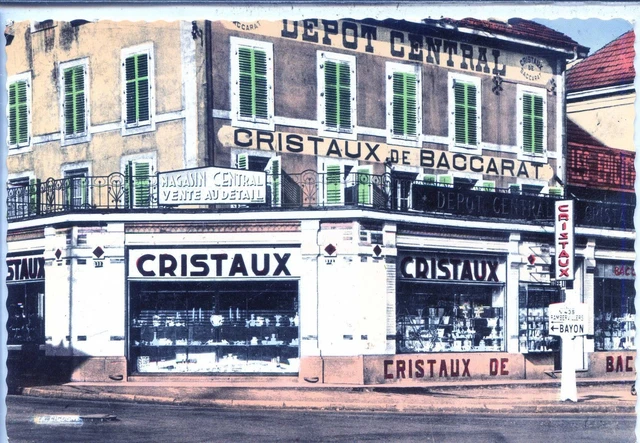 CP 54 Meurthe-et-Moselle - Baccarat - Magasin Central colorisé