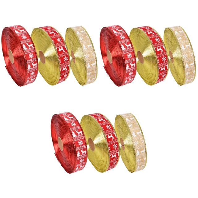 9 pcs Weihnachten Band Urlaub Haar Bögen Band Urlaub Band