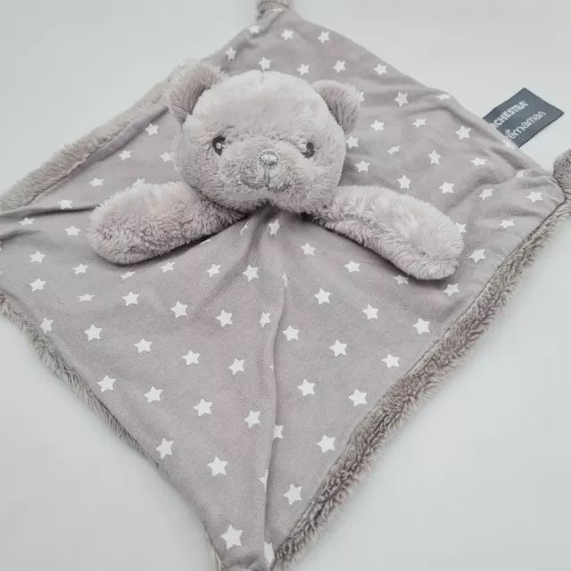 06 - Doudou plat Ours Gris Blanc Etoile Phosphorescent Orchestra Premaman NEUF