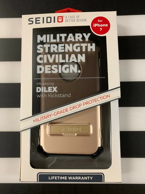 SEIDIO DILEX with Kickstand - APPLE iPHONE 7 Gold/Black *N*E*W*