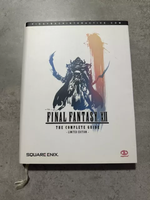 Final Fantasy XII 12 The Complete Strategy Guide Limited Edition Hard Piggy Back