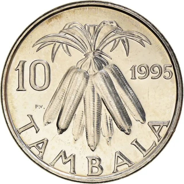 Malawi 10 Tambala Coin  | President Bakill Muluzi | Corn | 1995 - 2003