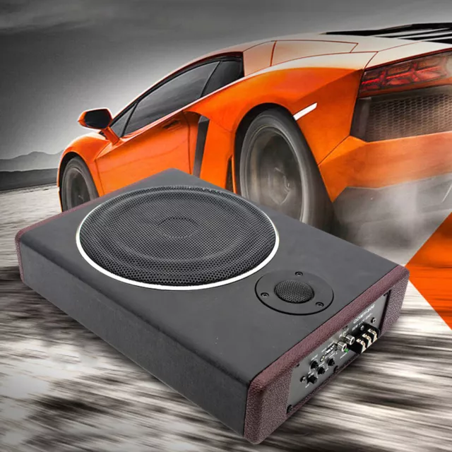 Subwoofer attivo auto ultrasottile auto auto auto bassbox 8" 600W 12V NUOVO