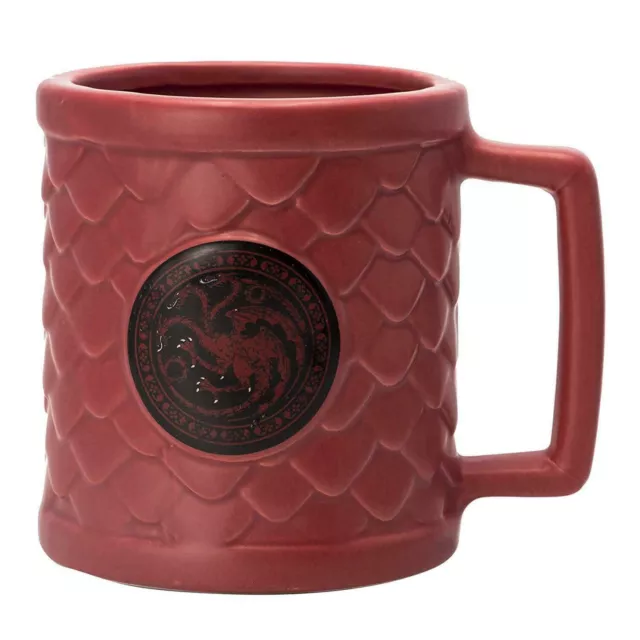 GAME OF THRONES GOT Grand Mug 3D Targaryen Choppe Ecailles Dragons