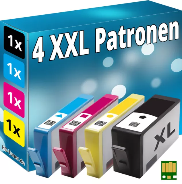 4x TINTE PATRONEN für HP 934XL 935XL OFFICEJET PRO 6230 6820 6830C All-in-One