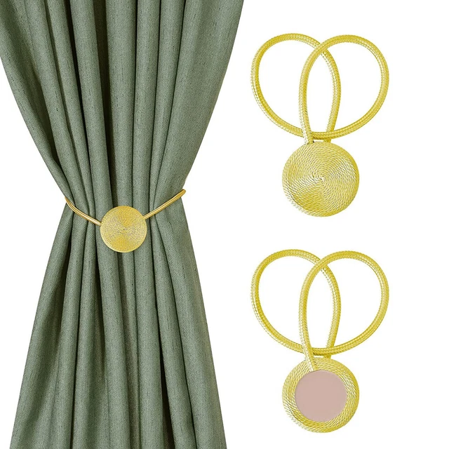 Beautiful Curtain Holdbacks Tiebacks Gold for home decor set of 2 Pcs