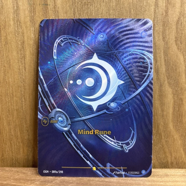 MIND RUNE ALTERNATE Art 089a/298 Origins Riftbound League of Legends ...