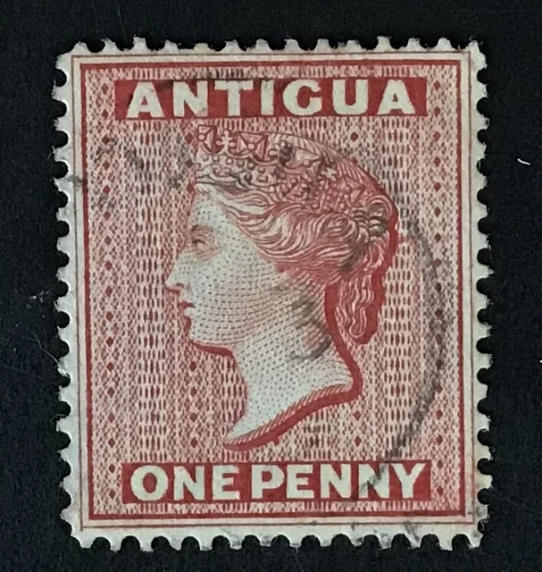 Antigua Q. Victoria 1884 1d Rose used SG 26 Wmk crown CA. (cat £12)