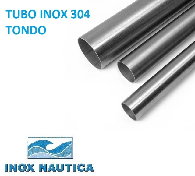 Tubo In Acciaio Inox AISI 304 Satinato - Diametro 60.3 Mm Per Fai Da Te E Edilizia