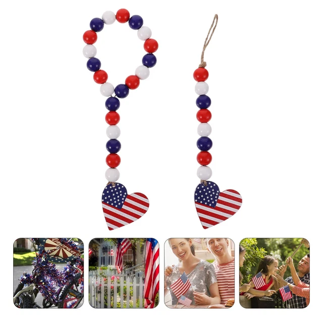 2pcs Hanging Wooden Beads Home Decoration Wall Hanging Adornments