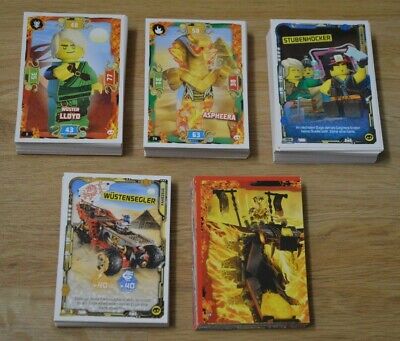 Lego® Ninjago Serie 5 Trading Card Game alle 16 Neon Karten komplett Set 