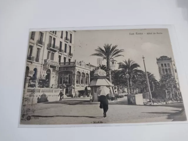 Cartolina San Remo Hotel De Paris 1908