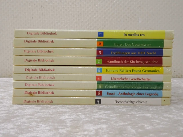 Hgfrdc - 9 X Numérique Bibliothèque Sur Cd-Rom - NOS / Emballage D'Origine