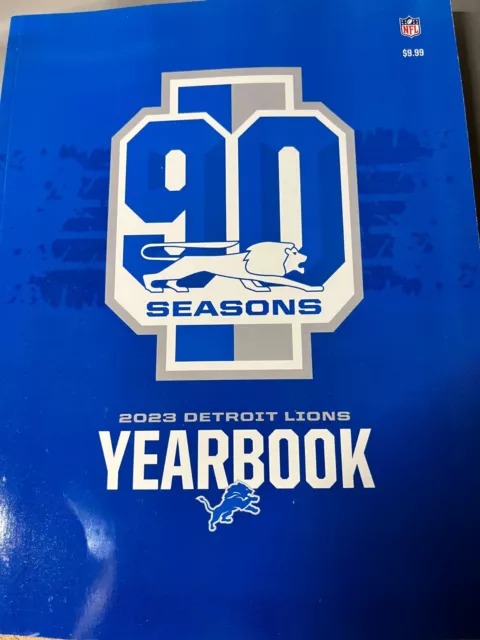 2023 Detroit Lions Yearbook Nfl Football Program Super Bowl Champions 90 Seasons