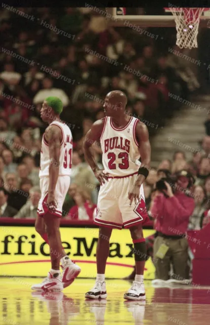 MICHAEL JORDAN & DENNIS RODMAN * Chicago Bulls 1995 Original 35mm Color Negative