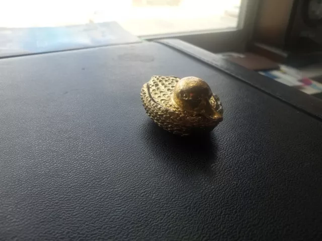 Vintage Gold Plated Duck